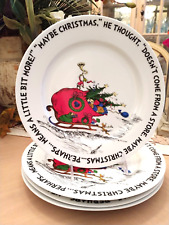 DR.SEUSS THE GRINCH WHO STOLE CHRISTMAS DINNER PLATES SET FOR 4 NEW MAX QUOTE