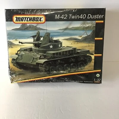 Matchbox, M-43 Twin 40 Duster,,  Tank,  Model . Scale ￼1/32 - Image 1 of 4