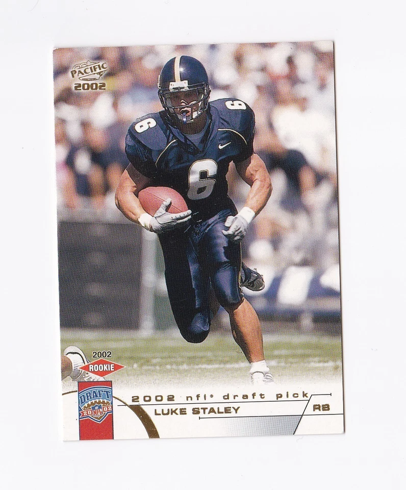 2002 Pacific #456 Luke Staley RC Detroit Lions BYU - Image 1 of 2