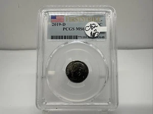 2019 D PCGS MS67 FT Full Torch Roosevelt Dime First Strike CB2-63 - Picture 1 of 4