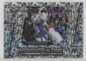 Panini Mosaic Moments in Time 2023 No Huddle Silver Prizm Justin Jefferson #MT-1 - Imagen 1 de 3
