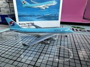 HERPA WINGS KOREAN AIR BOEING 747-400 1:500 #500890 DIE-CAST MODEL AIRPLANE NEW - Picture 1 of 8
