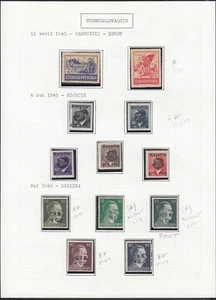 Tschechoslowakei 1945 - Privatausgaben. Gemischte Qualität. (IIWW)...(EB) AR-10010 - Bild 1 von 1