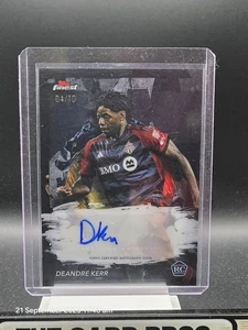 Deandre Kerr 2024 Topps Finest MLS MLS Black Auto # 4/10 Toronto FC Rookie RC - Bild 1 von 1
