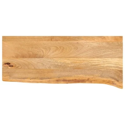 Tabletop Solid Mango Wood Natural Live Edge 80x40x2.5 cm  Slab Handcrafted - Image 1 of 4
