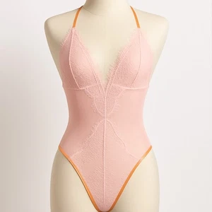 VS sehr sexy V Draht Tanga Teddy Body Engel Baby rosa Spitze Gr. S Cosplay - Bild 1 von 10