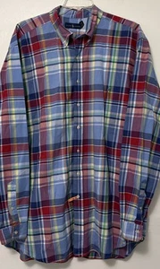Ralph Lauren 2xLT Dress Shirt Plaid Button Down 100% Cotton Work Casual Shirt - Picture 1 of 7
