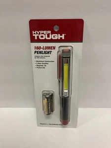 Hyper Tough 160-Lumen LED ALUMINUM PENLIGHT FLASHLIGHT Magnetic Tip Pocket Clip - Picture 1 of 2