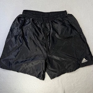 Adidas Dazzle Basketball Shorts Super Shiny Nylon Rare Vintage Y2K Black Sz M - Picture 1 of 6