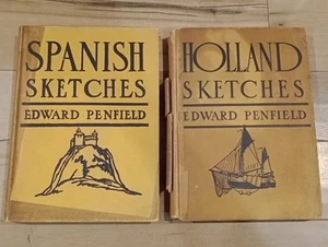Spanish/Holland sketches Edward Penfield 28 tipped in color illus. 1911/1912 - Imagen 1 de 24