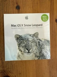 Genuine Brand New Apple Mac OSX Snow Leopard Seal Pack Unopened in Original Box - Picture 1 of 6