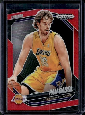 Prizm Black Pau Gasol Legends Red Prizms #45/299 Lakers 2024-25 Foto 1 de 2