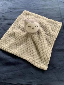 Grey gray OWL Lovey baby security Blanket lovie nunu thumbie Plush blankie - Picture 1 of 3