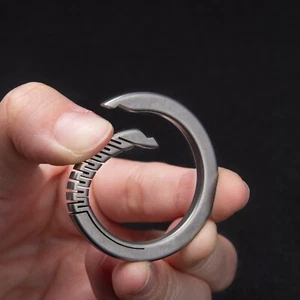 2 pcs Titanium Alloy Car Key Ring Dia. 31mm - Picture 1 of 7