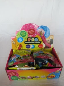Aufblasbarer "Fun-Glitter-Ballon-Ball mit Licht Ø bis 25 cm 4 Stück NEU & OVP - Bild 1 von 6