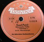 BÖHMISCHE STADTMUSIKANTEN "Schwarze Amsel / Russel-Pussel" Polydor 78rpm 10"