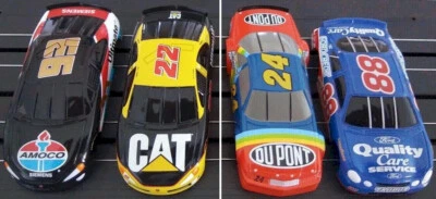 Life Like NASCAR 4-Pack Bodies fit M or T Chassis - 4 Bodies  #93  #22  #24  #88 - Image 1 of 2
