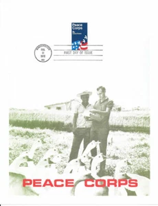 Página de recuerdo del primer día #1447 (producida en privado) Peace Corps - Imagen 1 de 2