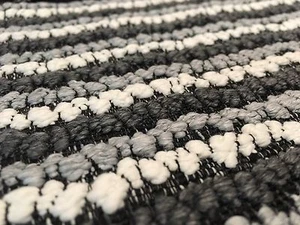 Zinc Textile Chunky Stripe Upholstery Fabric Hendricks Storm 4.90 yd Z425/02 - Picture 1 of 4