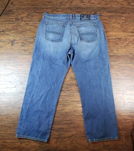 Vintage Lucky Brand verblasste leicht notleidende Latzhose Herren Größe 38 - Bild 1 von 10