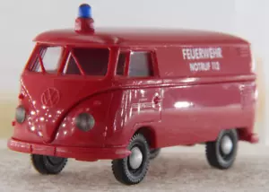 Brekina VW T1 1:87 A.S.S H0 T1B Kasten Feuerwehr Flughafen Frankfurt FAG 470 OVP - Bild 1 von 9