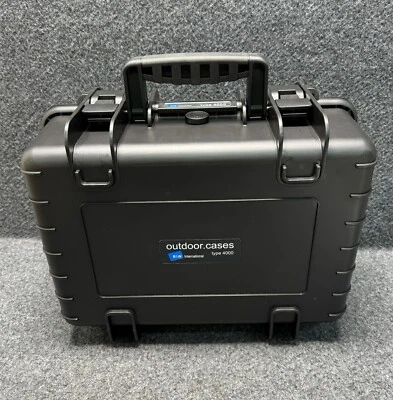 B&W 16.5" x 13" x 7" Weatherproof Outdoor Carrying Case Black Type 4000 RPD - Image 1 of 4