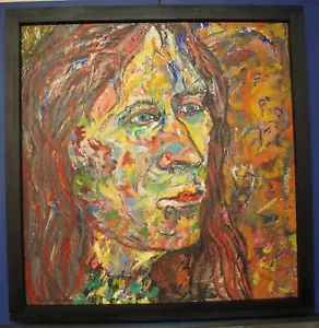 Gemälde Impressionist Schottisches Portrait Frau Samuel Spark Sohn von Muriel Spark - Bild 1 von 7