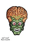 Mars Attacks Martian Alien Head Embroidered Iron On Patch