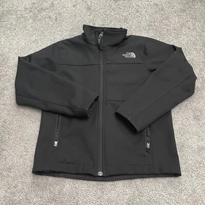 Columbia Windwall Softshell Jacket Boys Kids Small Black Full Zip Pocket Outdoor - Picture 1 of 12