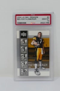 2004 Upper Deck Premiere #2 Ben Roethlisberger Rookie Steelers 🔥PSA 10 GEM MINT - Picture 1 of 5