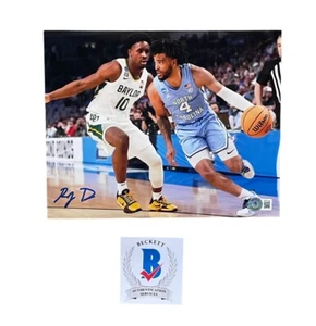 RJ Davis signed Foto 8x10 North Carolina TarHeels handsigniert Auto Beckett  - Bild 1 von 1