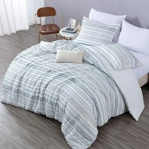 Chezmoi Collection Sophie 7-Piece Clip Jacquard Textured Comforter Set w/Cushion - Picture 1 of 10