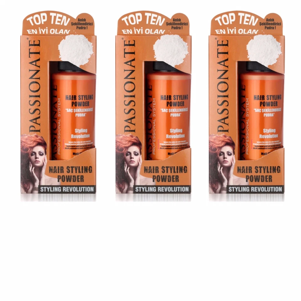 3x Passionate Haarpuder Wax Matt Haarwachs Styling Puder Haar Styling Powder - Bild 1 von 1