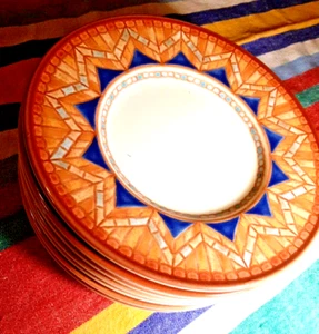 Rare Vintage Set of 6 Mikasa Tuscany Villa Salad Plates - Picture 1 of 8