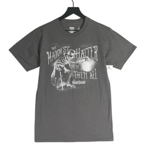 Disney Parks Haunted Mansion Maddest Hatter Tee NWT Size Small Glow in the Dark - Picture 1 of 7
