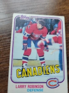Larry Robinson 1981-82 Topps #31 - Montreal Canadiens - NHL - Picture 1 of 4
