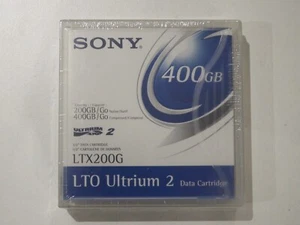Sony LTO-2/Ultrium-2 Data Tape/Cartouche 200/400 Go LTX200G NEUF - Photo 1/3