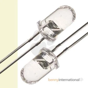 100x 5mm WARM WHITE LEDs Light Emitting Diode Pack Arduino F5 - Picture 1 of 1
