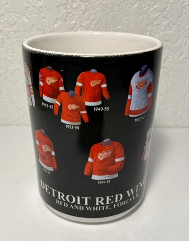 NHL Detroit Red Wings "Red and White Forever" by Hockey Rules Ceramic Mug / Cup Cover