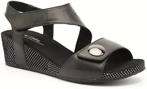 New Klouds Silver Lining Comfort wedge leather Sandals Silver lining Kylie Polka - Picture 1 of 17