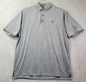 FJ FOOT JOY Golf State Team Logo Gray Polo Shirt Mens Size Large (L) - Picture 1 of 10