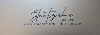 *** NEU*** Autoaufkleber Sticker Staatszirkus der DDR * AEROS * BUSCH * BEROLINA - Bild 1 von 3