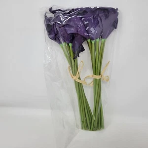 Calla Lily Bridal Wedding Artificial Fake Faux Flowers Party Decor Bouquet 20 Ct - Picture 1 of 6