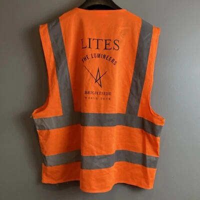 The Lumineeers Brightside World Tour Concert Crew Reflective Safety L/XL Vest - Image 1 of 4
