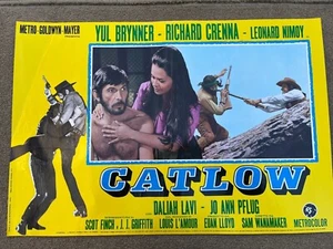 CATLOW original ITALIAN PHOTOBUSTA - YUL BRYNNER CLASSIC WESTERN-B - Picture 1 of 1