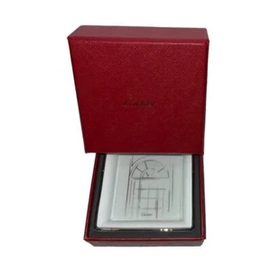 Cartier Vintage Mini Schmuck Tablett mit Rue de la Paix Platin Finish Motiv - Bild 1 von 11