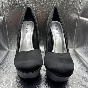 Womens Bamboo Printed Heels Size 6 New! (Z4) - Picture 1 of 8
