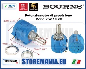 POTENZIOMETRO 10Kohm LIN. DI PRECISIONE BOURNS 3590S-2-103L 10K 10 GIRI 1pz