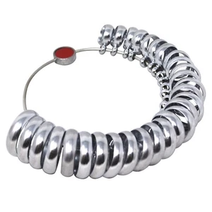 Wedding Ring Style Gauge Sizes 1-15 (29 Rings) Finger Jewelry Making Sizer Tool - Picture 1 of 1