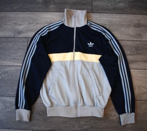 ADIDAS VINTAGE TRACKTOP VENTEX JACKET 1970S RETRO SIZE 174 TREFOIL FULL ZIP GRAY - Picture 1 of 10